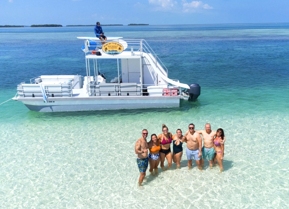 The featured slide boat, seating up to 12 guests